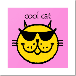 cool cat. Posters and Art